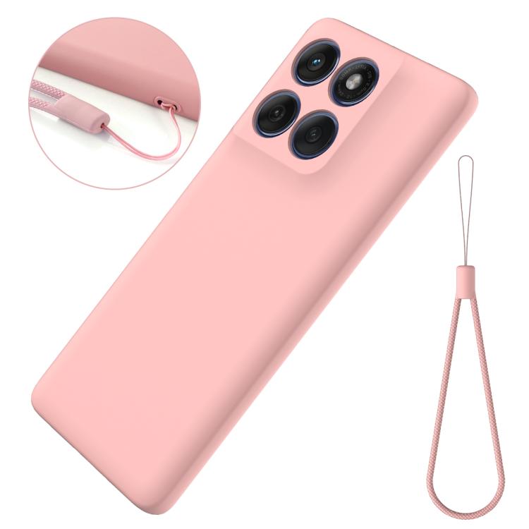 For Motorola Edge 60 Fusion / Edge 60 Solid Color Liquid Silicone Dropproof Full Coverage Phone Case(Pink) - free shipping - PMC TechLife - Order now!