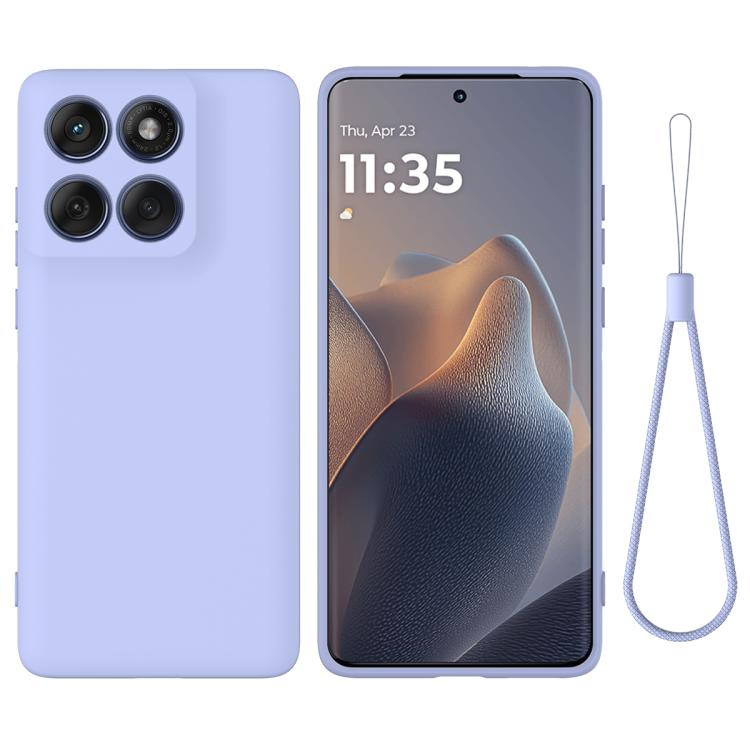 For Motorola Edge 60s Solid Color Liquid Silicone Dropproof Full Coverage Phone Case(Purple) - free shipping - PMC TechLife - Order now!