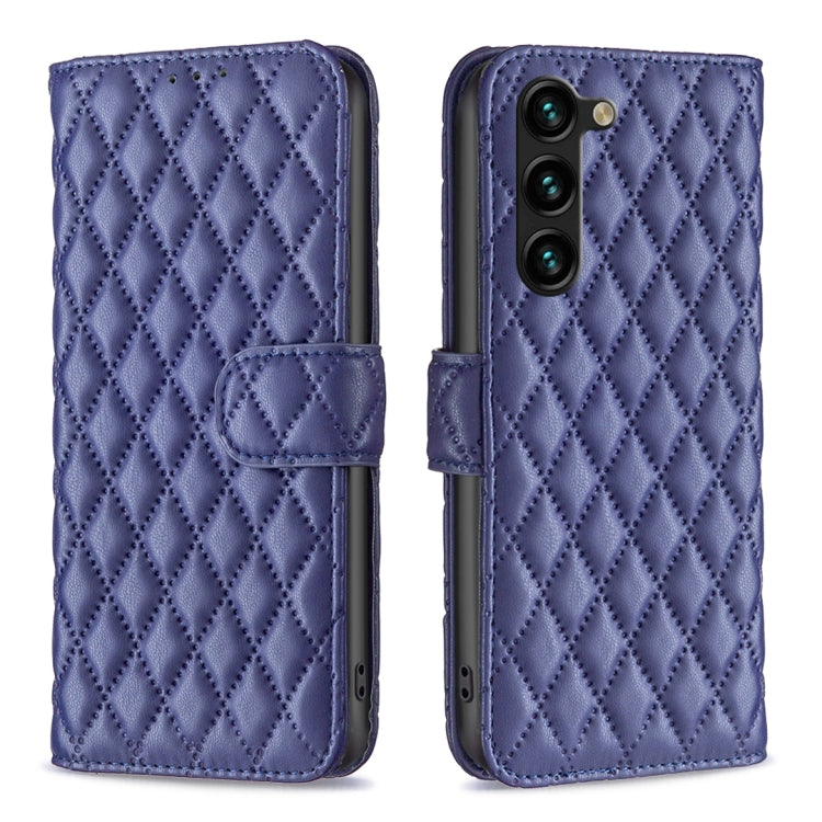 For Samsung Galaxy S25+ 5G Diamond Lattice Wallet Flip Leather Phone Case(Blue) - Galaxy S25+ 5G Cases by PMC Jewellery | Online Shopping South Africa | PMC Jewellery | Buy Now Pay Later Mobicred