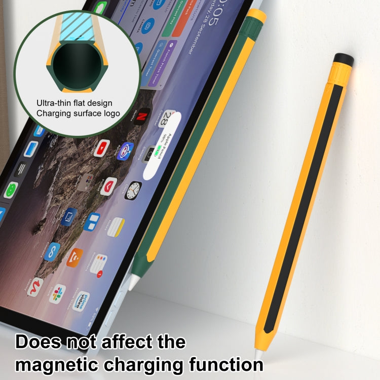 For Apple Pencil 2 / Pencil Pro Colorful Pencil Style Stylus Silicone Protective Case(Red White) - Pencil Accessories by PMC Jewellery | Online Shopping South Africa | PMC Jewellery | Buy Now Pay Later Mobicred