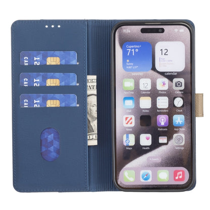 For Google Pixel 9 Pro Color Matching RFID Anti-theft Leather Phone Case(Blue) - Google Cases by PMC Jewellery | Online Shopping South Africa | PMC Jewellery | Buy Now Pay Later Mobicred