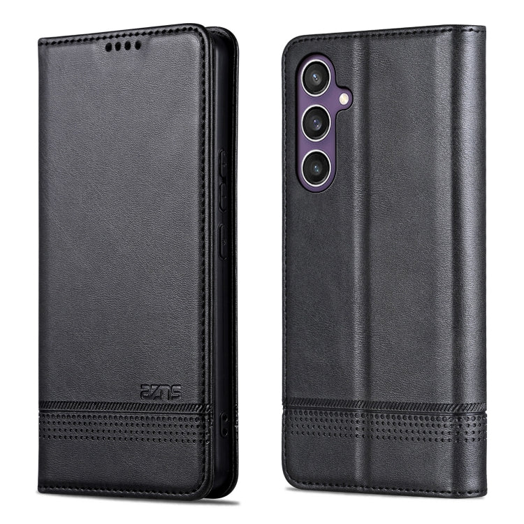 For Samsung Galaxy S24 FE 5G AZNS Magnetic Calf Texture Flip Leather Phone Case(Black) - Galaxy S24 FE 5G Cases by AZNS | Online Shopping South Africa | PMC Jewellery | Buy Now Pay Later Mobicred