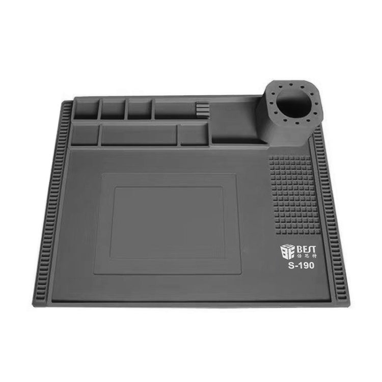 BEST S-190 High-temperature Resistant Silicone Pad Workbench Pad(Grey) - Working Mat by BEST | Online Shopping South Africa | PMC TechLife | Buy Now Pay Later Mobicred