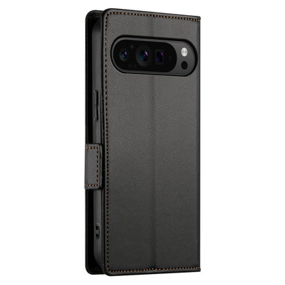 For Google Pixel 9 Pro Side Buckle Magnetic Frosted Leather Phone Case(Black) - Google Cases by PMC Jewellery | Online Shopping South Africa | PMC Jewellery | Buy Now Pay Later Mobicred