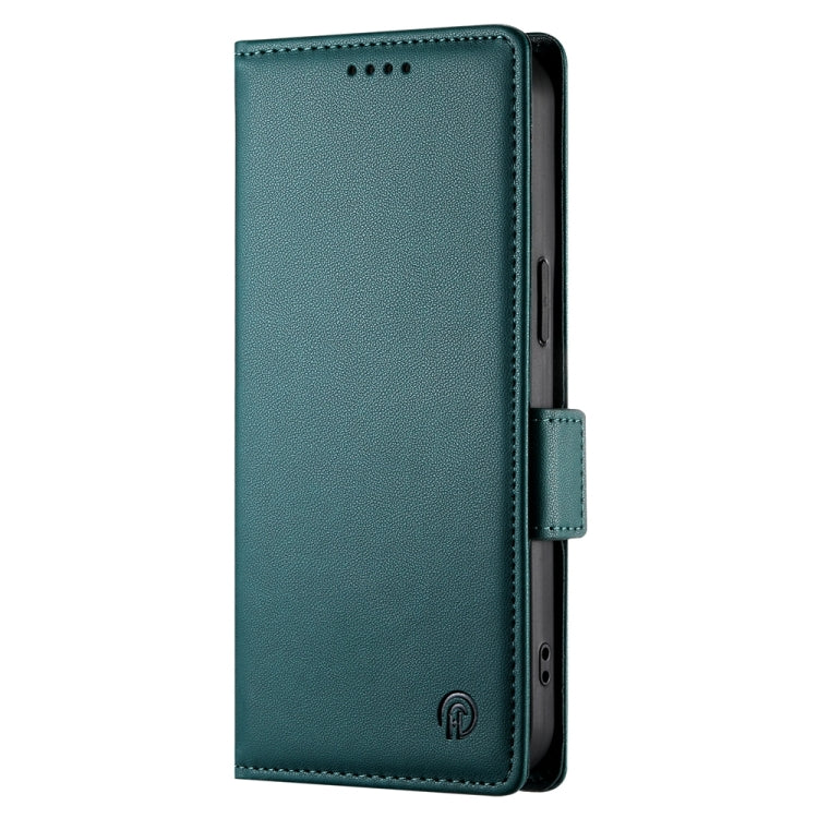 For Google Pixel 9 Pro Side Buckle Magnetic Frosted Leather Phone Case(Dark Green) - Google Cases by PMC TechLife | Online Shopping South Africa | PMC TechLife | Buy Now Pay Later Mobicred