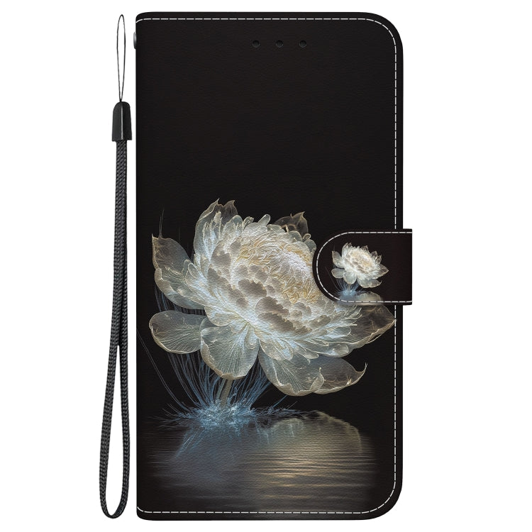 For Xiaomi Redmi K70 Pro / K70 Crystal Texture Colored Drawing Leather Phone Case(Crystal Peony) - K70 Cases by PMC Jewellery | Online Shopping South Africa | PMC Jewellery | Buy Now Pay Later Mobicred