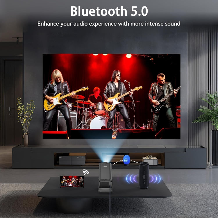 Y6S 4K Android 12.0 Portable Home HD Mini WiFi Projector(US Plug) - Mini Projector by PMC TechLife | Online Shopping South Africa | PMC TechLife | Buy Now Pay Later Mobicred