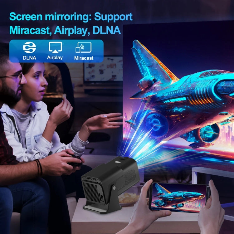 Y6S 4K Android 12.0 Portable Home HD Mini WiFi Projector(US Plug) - Mini Projector by PMC TechLife | Online Shopping South Africa | PMC TechLife | Buy Now Pay Later Mobicred