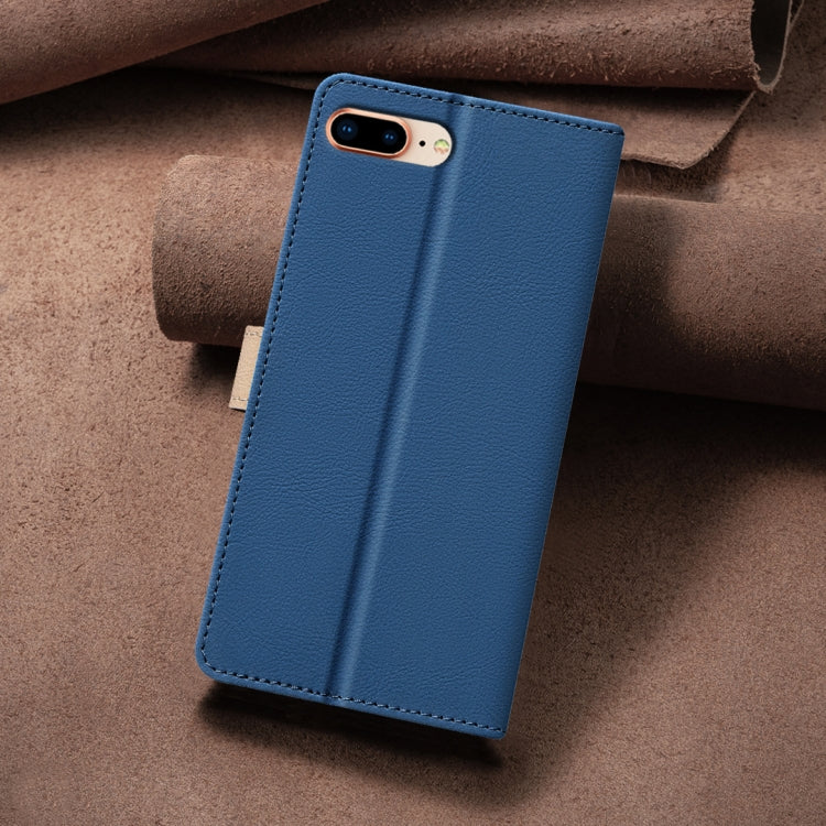 For iPhone 16e Color Matching RFID Anti-theft Leather Phone Case(Blue) - free shipping - PMC TechLife - Order now!