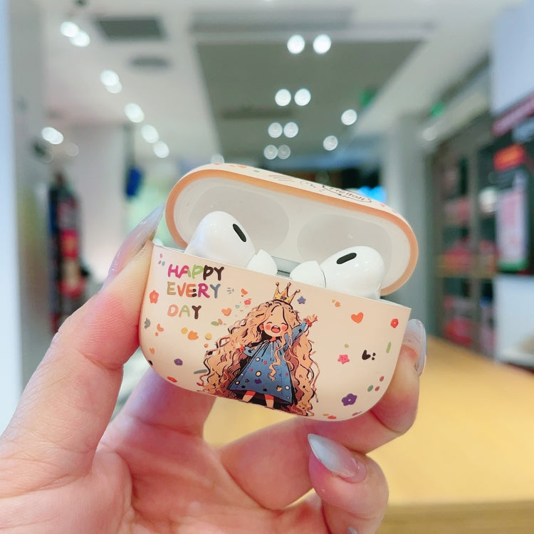 For AirPods 3 Girl Pattern Earbuds Box Frosted TPU Case(Crown) - For AirPods 3 by PMC Jewellery | Online Shopping South Africa | PMC Jewellery | Buy Now Pay Later Mobicred