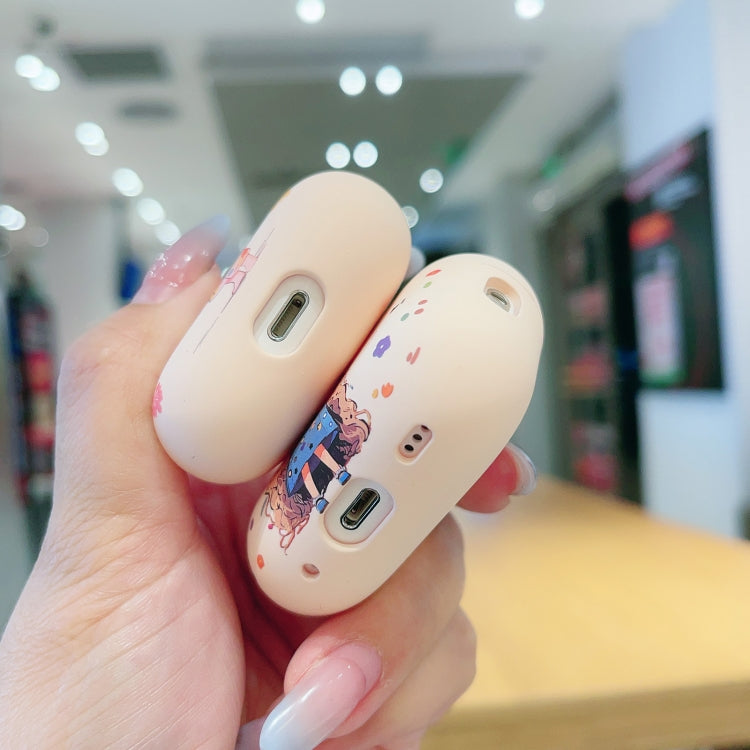 For AirPods Pro 2 Girl Pattern Earbuds Box Frosted TPU Case(Crown) - free shipping - PMC Jewellery - Order now!