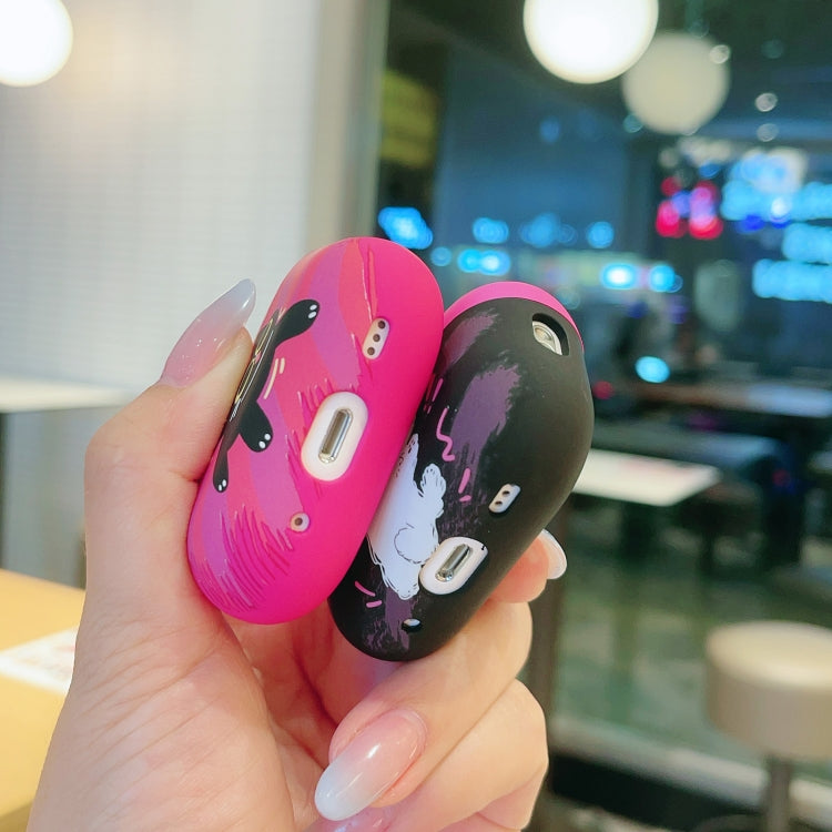 For AirPods 2 / 1 Cat and Dog Pattern Earbuds Box Frosted TPU Case(Shocking Dog) - free shipping - PMC Jewellery - Order now!
