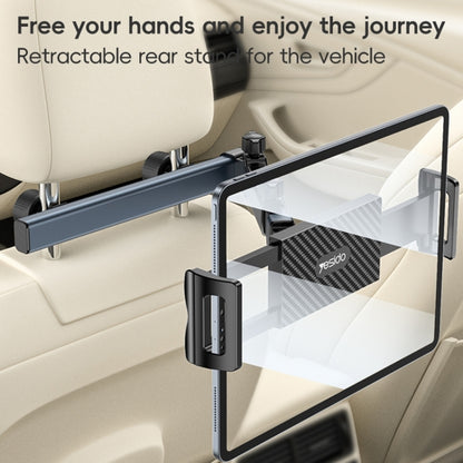 Yesido C294 Telescopic Car Backrest Folding Holder(Black) - Universal Car Holders by Yesido | Online Shopping South Africa | PMC Jewellery | Buy Now Pay Later Mobicred