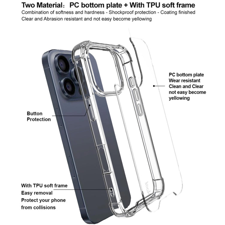 For iPhone 16 Pro IMAK Space Shield PC + TPU Airbag Shockproof Phone Case(Transparent) - iPhone 16 Pro Cases by imak | Online Shopping South Africa | PMC Jewellery | Buy Now Pay Later Mobicred