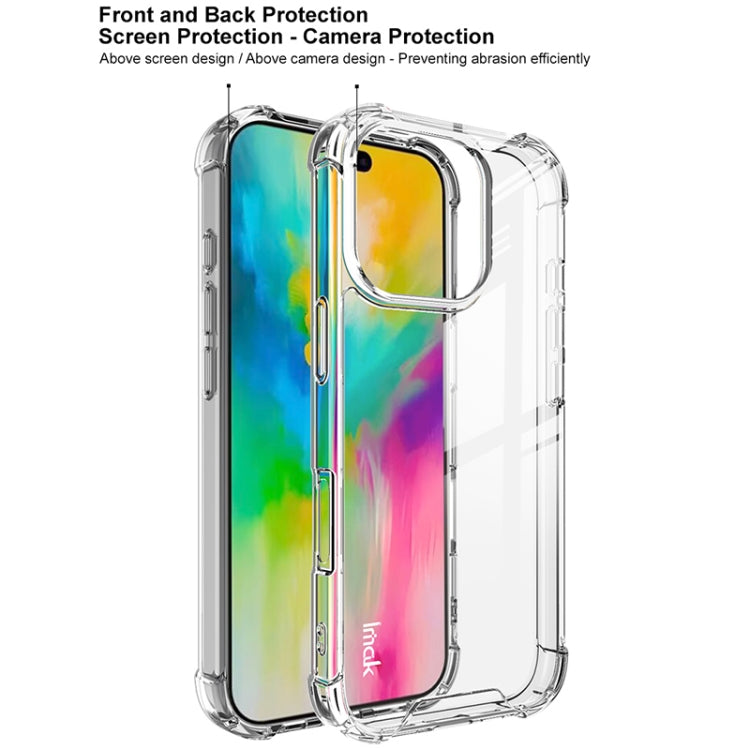 For iPhone 16 Pro IMAK Space Shield PC + TPU Airbag Shockproof Phone Case(Transparent) - iPhone 16 Pro Cases by imak | Online Shopping South Africa | PMC Jewellery | Buy Now Pay Later Mobicred