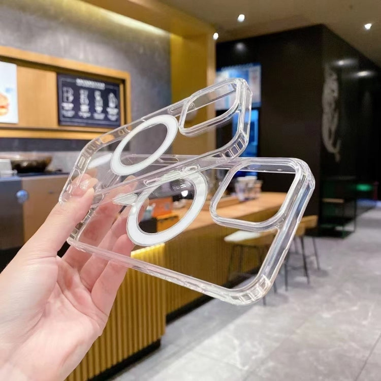 For iPhone 16 Pro Large Hole Camera MagSafe Magnetic Clear Acrylic TPU Case(Transparent) - free shipping - PMC TechLife - Order now!