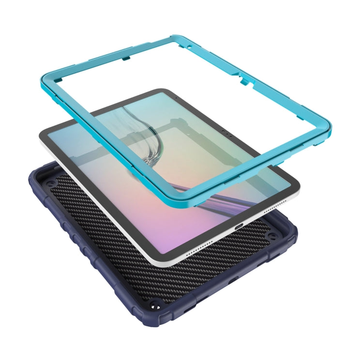 For iPad Air 11 2024 Spider Turntable Handle Stress Relief Tablet Case(Navy Blue Blue) - iPad Air 11 2024 Cases by PMC TechLife | Online Shopping South Africa | PMC TechLife | Buy Now Pay Later Mobicred