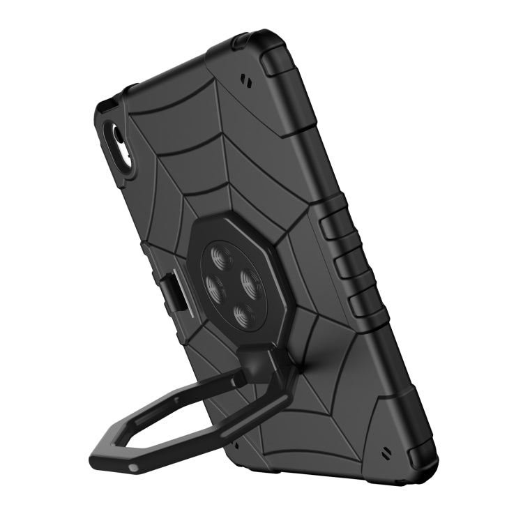 For iPad Air 11 2025 / 2024 Spider Turntable Handle Stress Relief Tablet Case(Black) - free shipping - PMC TechLife - Order now!