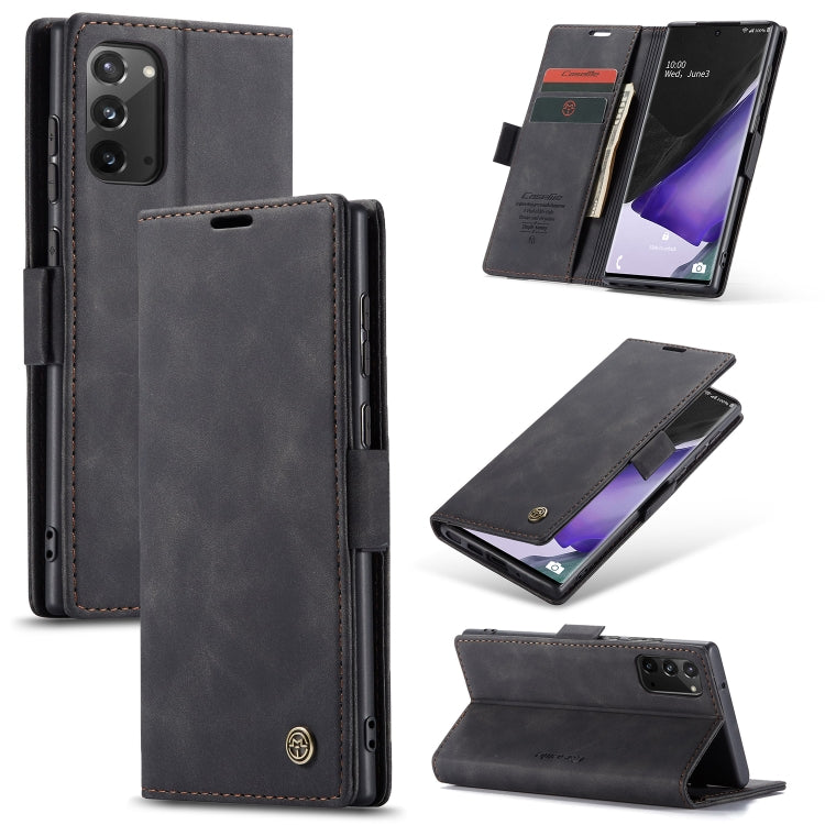 For Samsung Galaxy Note20 CaseMe Multifunctional Horizontal Flip Leather Case, with Card Slot & Holder & Wallet(Black) - Galaxy Note20 Cases by CaseMe | Online Shopping South Africa | PMC Jewellery | Buy Now Pay Later Mobicred