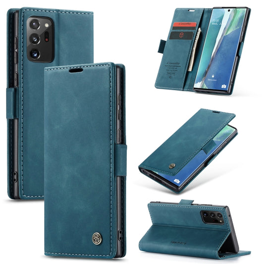 For Samsung Galaxy Note20 Ultra CaseMe Multifunctional Horizontal Flip Leather Case, with Card Slot & Holder & Wallet(Blue) - Galaxy Phone Cases by CaseMe | Online Shopping South Africa | PMC Jewellery | Buy Now Pay Later Mobicred