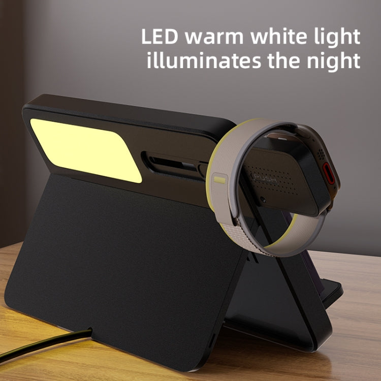 C30 15W 3 in 1 Magnetic Wireless Charger with Night Light(Black) - free shipping - PMC Jewellery - Order now!