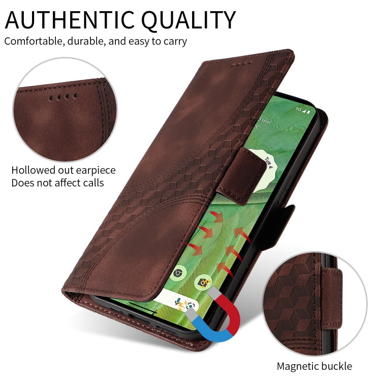 For Redmi K70 / K70 Pro Embossed Rhombus Starry Leather Phone Case(Brown) - K70 Pro Cases by PMC Jewellery | Online Shopping South Africa | PMC Jewellery | Buy Now Pay Later Mobicred