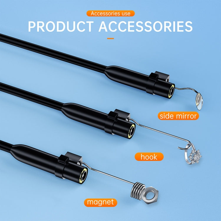 AN112 2 in 1 USB-C / Type-C + 8 Pin Interface 8mm HD Industry Endoscope, Length:3.5m Hard Tube -  by PMC Jewellery | Online Shopping South Africa | PMC Jewellery | Buy Now Pay Later Mobicred