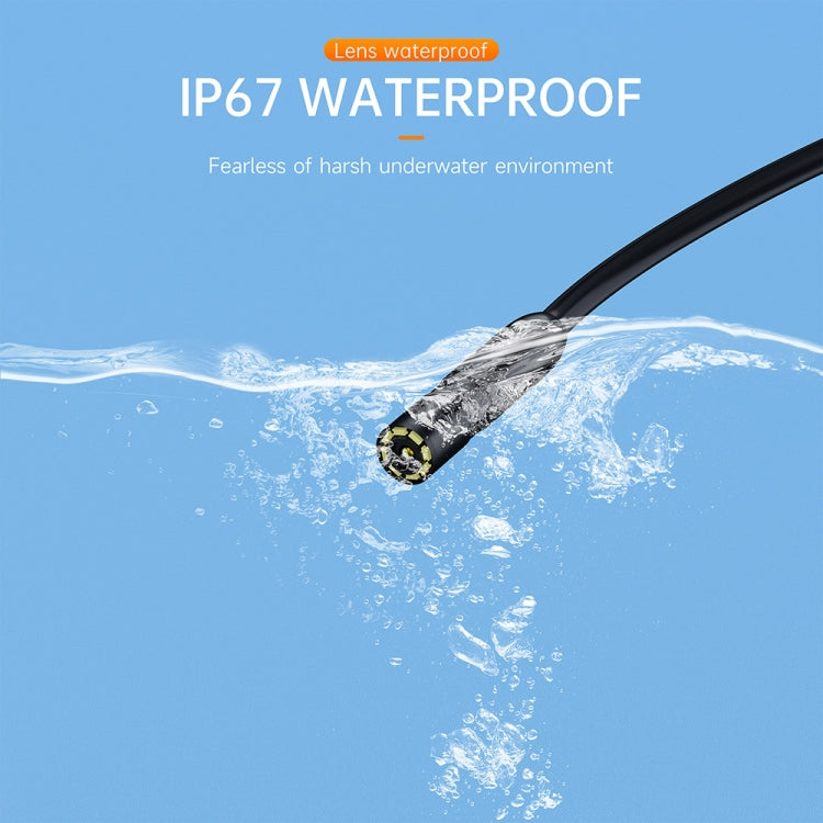 AN112 2 in 1 USB-C / Type-C + 8 Pin Interface 8mm HD Industry Endoscope, Length:1m Hard Tube -  by PMC TechLife | Online Shopping South Africa | PMC TechLife | Buy Now Pay Later Mobicred