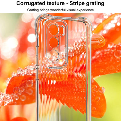 For OPPO Reno12 Pro Global IMAK Corrugated Texture Airbag TPU Phone Case(Transparent) - Reno12 Pro Cases by imak | Online Shopping South Africa | PMC Jewellery | Buy Now Pay Later Mobicred