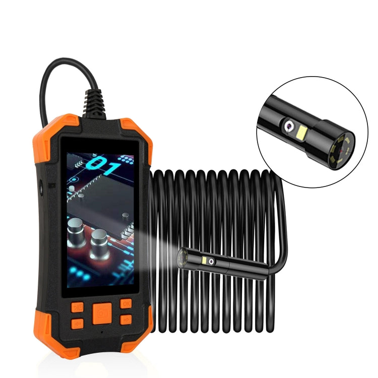 T20 4.3 inch IPS Screen 5.5mm Dual Camera IP67 Waterproof Hard Cable Digital Endoscope, Length:2m(Black Orange) -  by PMC TechLife | Online Shopping South Africa | PMC TechLife | Buy Now Pay Later Mobicred