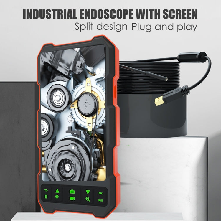 T21 4.5 inch IPS Color Screen 5.5mm Single Camera Split Hard Cable Industrial Endoscope, Length:3.5m(Black Red) -  by PMC TechLife | Online Shopping South Africa | PMC TechLife | Buy Now Pay Later Mobicred