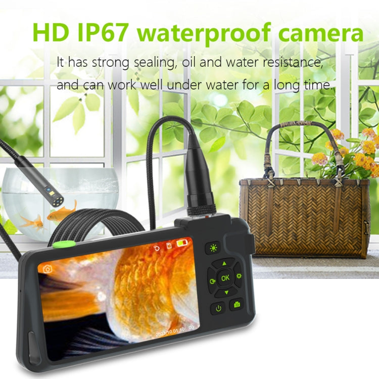 T22 4.5 inch IPS Color Screen 8mm Single Camera Hard Cable Industrial Endoscope, Length:2m(Black Orange) -  by PMC TechLife | Online Shopping South Africa | PMC TechLife | Buy Now Pay Later Mobicred