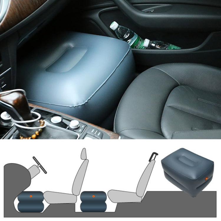 Z4 PVC Small Square Stool Universal Car Travel Inflatable Stool - Seat Accessories by PMC Jewellery | Online Shopping South Africa | PMC Jewellery | Buy Now Pay Later Mobicred