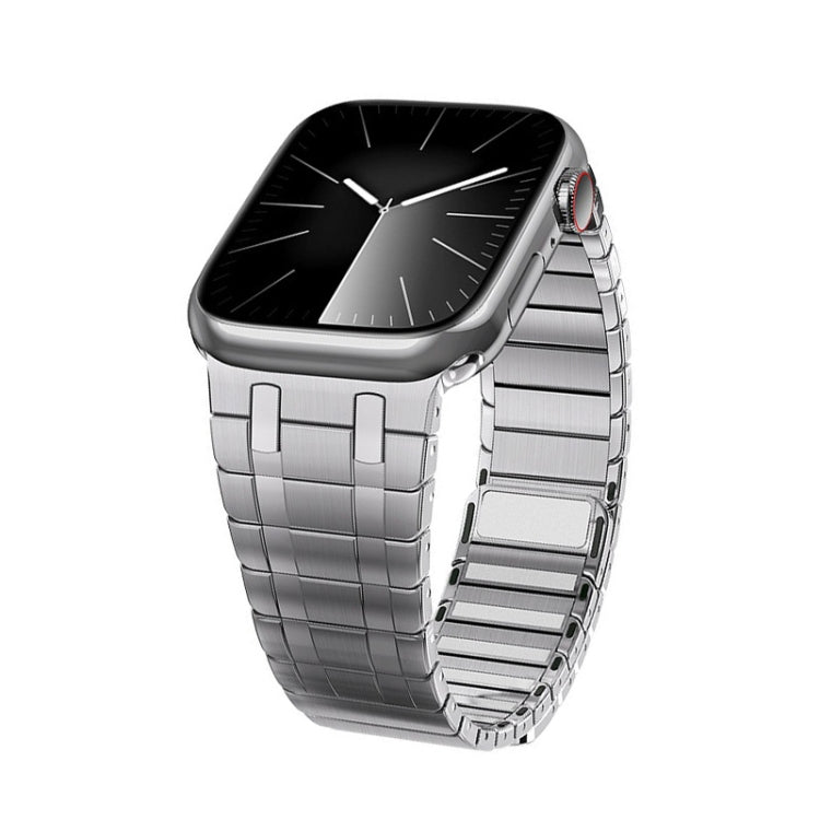For Apple Watch SE 44mm Magnetic Stainless Steel Watch Band(Silver) - free shipping - PMc TechLife - Order now!
