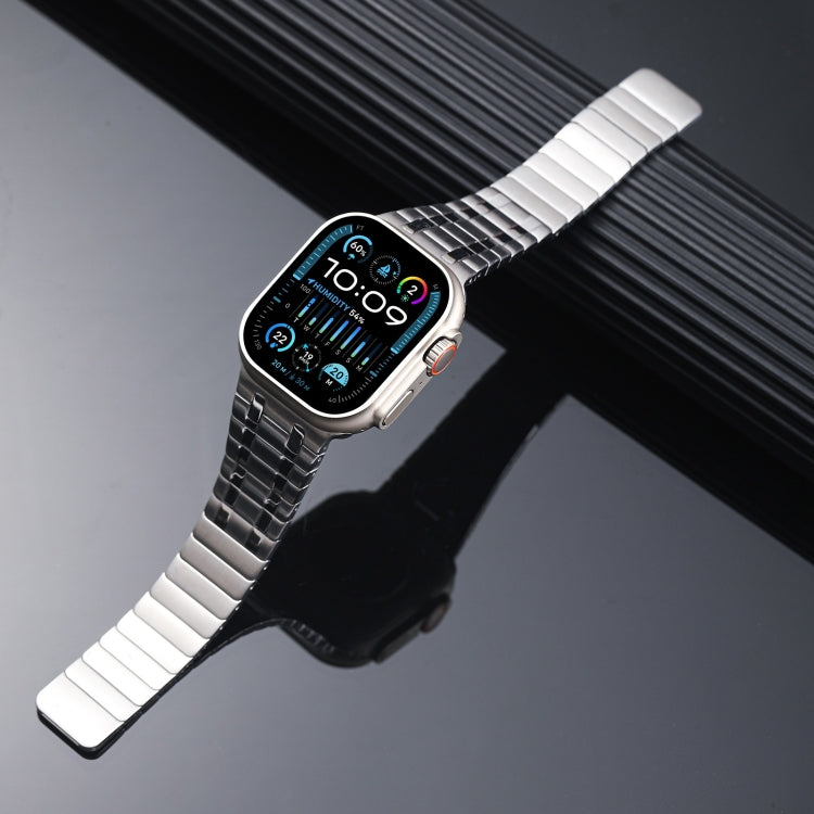 For Apple Watch SE 44mm Magnetic Stainless Steel Watch Band(Silver) - free shipping - PMc TechLife - Order now!