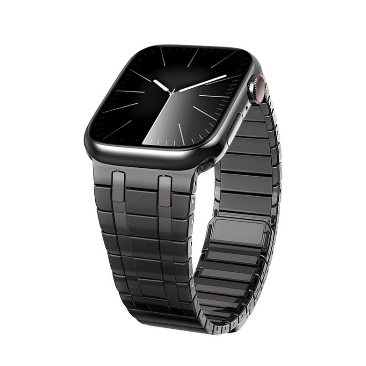 For Apple Watch SE 44mm Magnetic Stainless Steel Watch Band(Titanium Grey) - free shipping - PMc TechLife - Order now!
