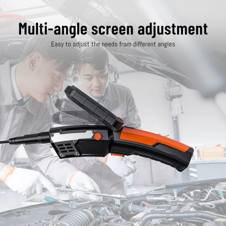 T27 5 inch IPS Color Screen 8mm Single Camera Handheld Hard Cable HD Industrial Endoscope, Length:3.5m(Orange Black) -  by PMC TechLife | Online Shopping South Africa | PMC TechLife | Buy Now Pay Later Mobicred