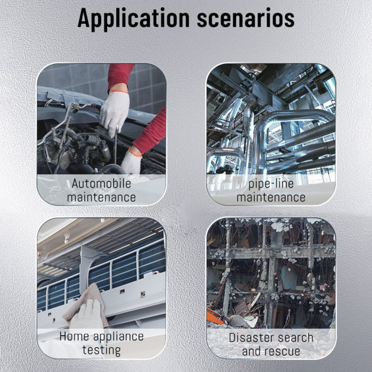 T27 5 inch IPS Color Screen 7.9mm Triple Camera Handheld Hard Cable HD Industrial Endoscope, Length:5m(Orange Black) -  by PMC TechLife | Online Shopping South Africa | PMC TechLife | Buy Now Pay Later Mobicred