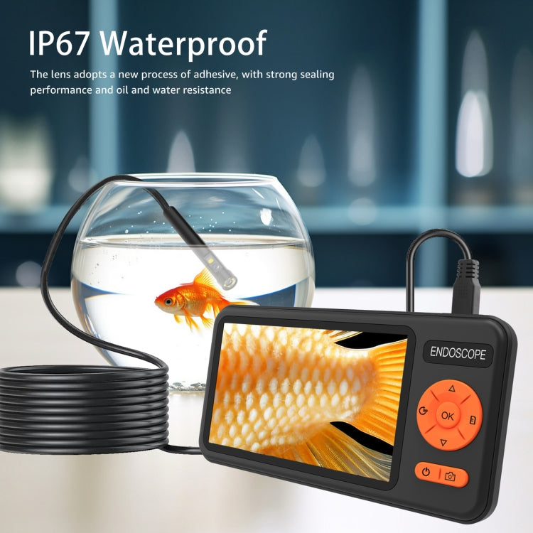 T29 5 inch IPS Screen 3.9mm Single Lens IP67 Waterproof Industrial Endoscope With Bracket, Length:5m -  by PMC TechLife | Online Shopping South Africa | PMC TechLife | Buy Now Pay Later Mobicred
