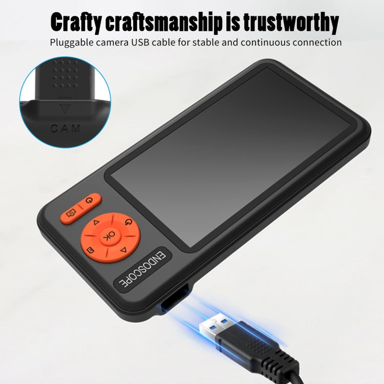 T29 5 inch IPS Screen 8mm Single Lens IP67 Waterproof Industrial Endoscope With Bracket, Length:10m -  by PMC TechLife | Online Shopping South Africa | PMC TechLife | Buy Now Pay Later Mobicred