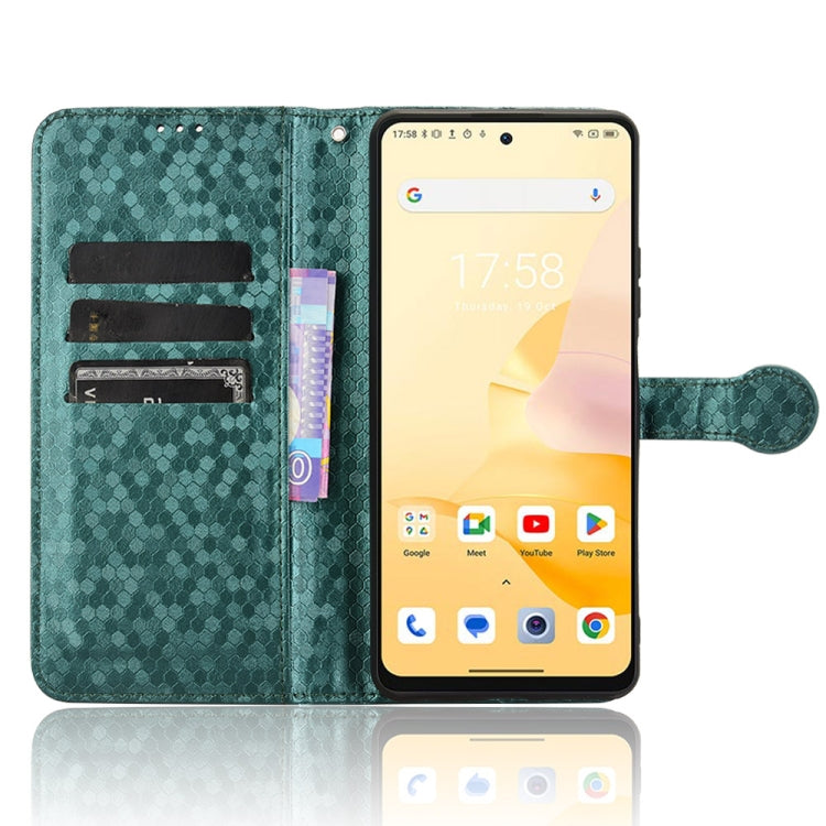 For Blackview Shark 8 Honeycomb Dot Texture Leather Phone Case(Green) - More Brand by PMC Jewellery | Online Shopping South Africa | PMC Jewellery | Buy Now Pay Later Mobicred
