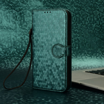 For Blackview Wave 6C Honeycomb Dot Texture Leather Phone Case(Green) - More Brand by PMC Jewellery | Online Shopping South Africa | PMC Jewellery | Buy Now Pay Later Mobicred