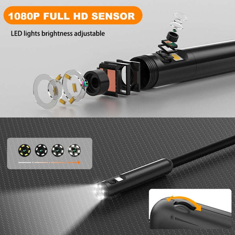 Y15 8mm Single Camera WiFi Connected Hard Cable HD Industrial Endoscope, Length:2m(Black) - free shipping - PMC TechLife - Order now!