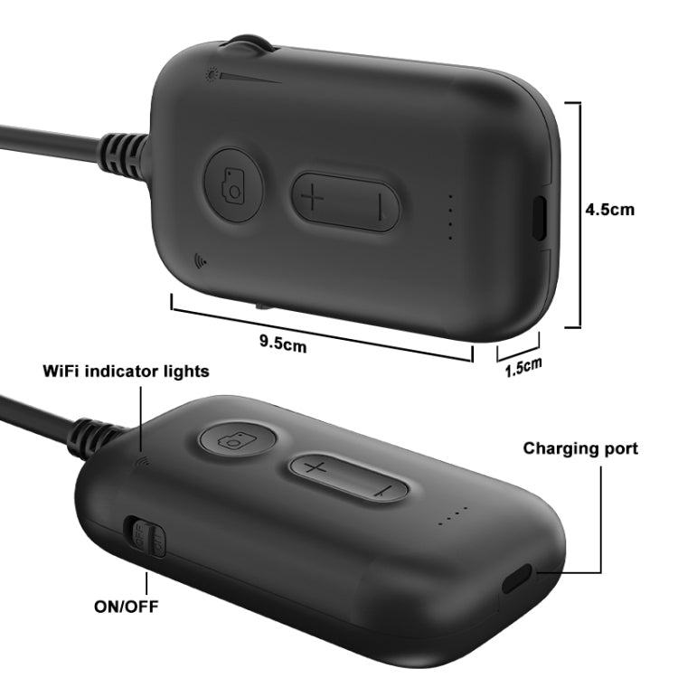 Y15 8mm Single Camera WiFi Connected Hard Cable HD Industrial Endoscope, Length:2m(Black) - free shipping - PMC TechLife - Order now!