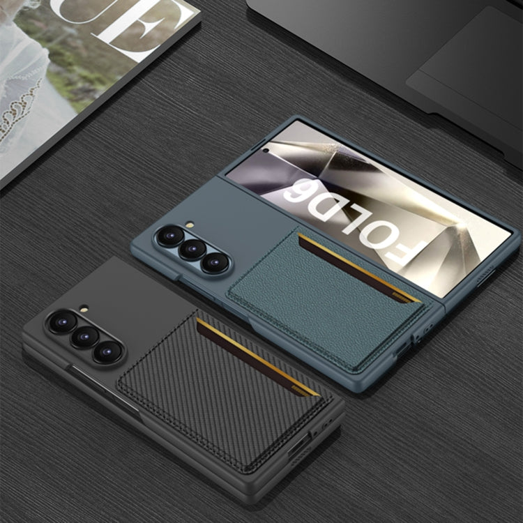 For Samsung Galaxy Z Fold6 GKK Integrated Ultra-thin Card Slots Phone Case(Titanium Gray) - free shipping - PMC Jewellery - Order now!