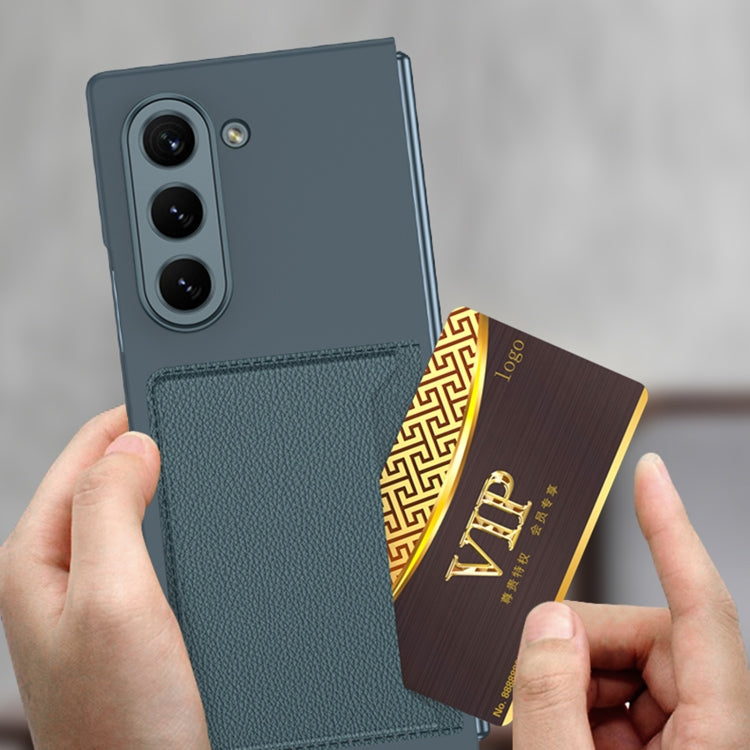 For Samsung Galaxy Z Fold6 GKK Integrated Ultra-thin Card Slots Phone Case(Green) - free shipping - PMC Jewellery - Order now!
