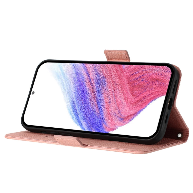 For Blackview WAVE 6C Embossed Rose RFID Anti-theft Leather Phone Case(Pink) - More Brand by PMC TechLife | Online Shopping South Africa | PMC TechLife | Buy Now Pay Later Mobicred