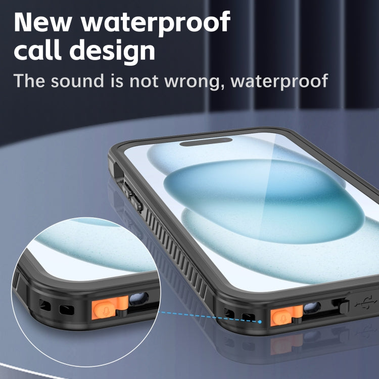 For iPhone 15 Plus RedPepper Shockproof IP68 Waterproof PC + TPU Protective Case(Black) - free shipping - PMC Jewellery - Order now!