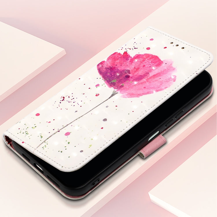 For Samsung Galaxy S25 5G 3D Painting Horizontal Flip Leather Phone Case(Flower) - Galaxy S25 5G Cases by PMC Jewellery | Online Shopping South Africa | PMC Jewellery | Buy Now Pay Later Mobicred