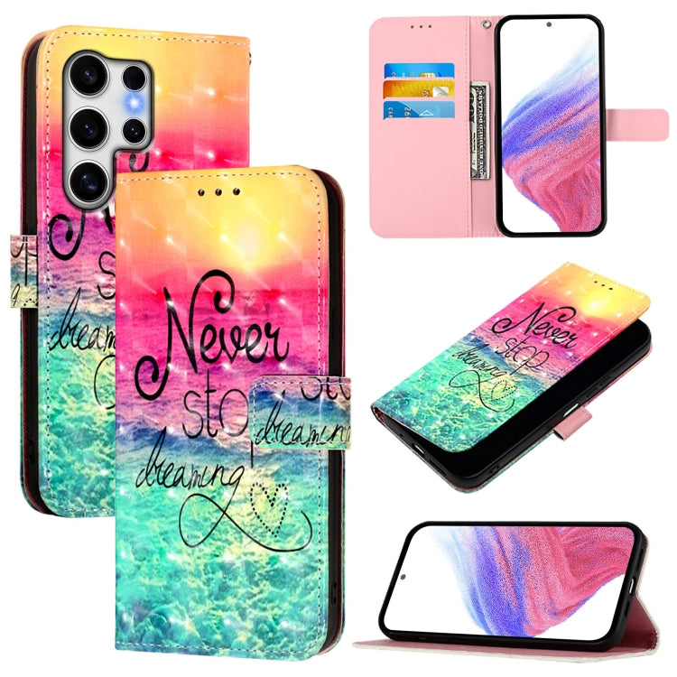 For Samsung Galaxy S25 Ultra 5G 3D Painting Horizontal Flip Leather Phone Case(Chasing Dreams) - Galaxy S25 Ultra 5G Cases by PMC Jewellery | Online Shopping South Africa | PMC Jewellery | Buy Now Pay Later Mobicred